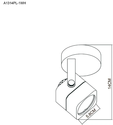 Трековый светильник Arte Lamp LENTE A1314PL-1WH